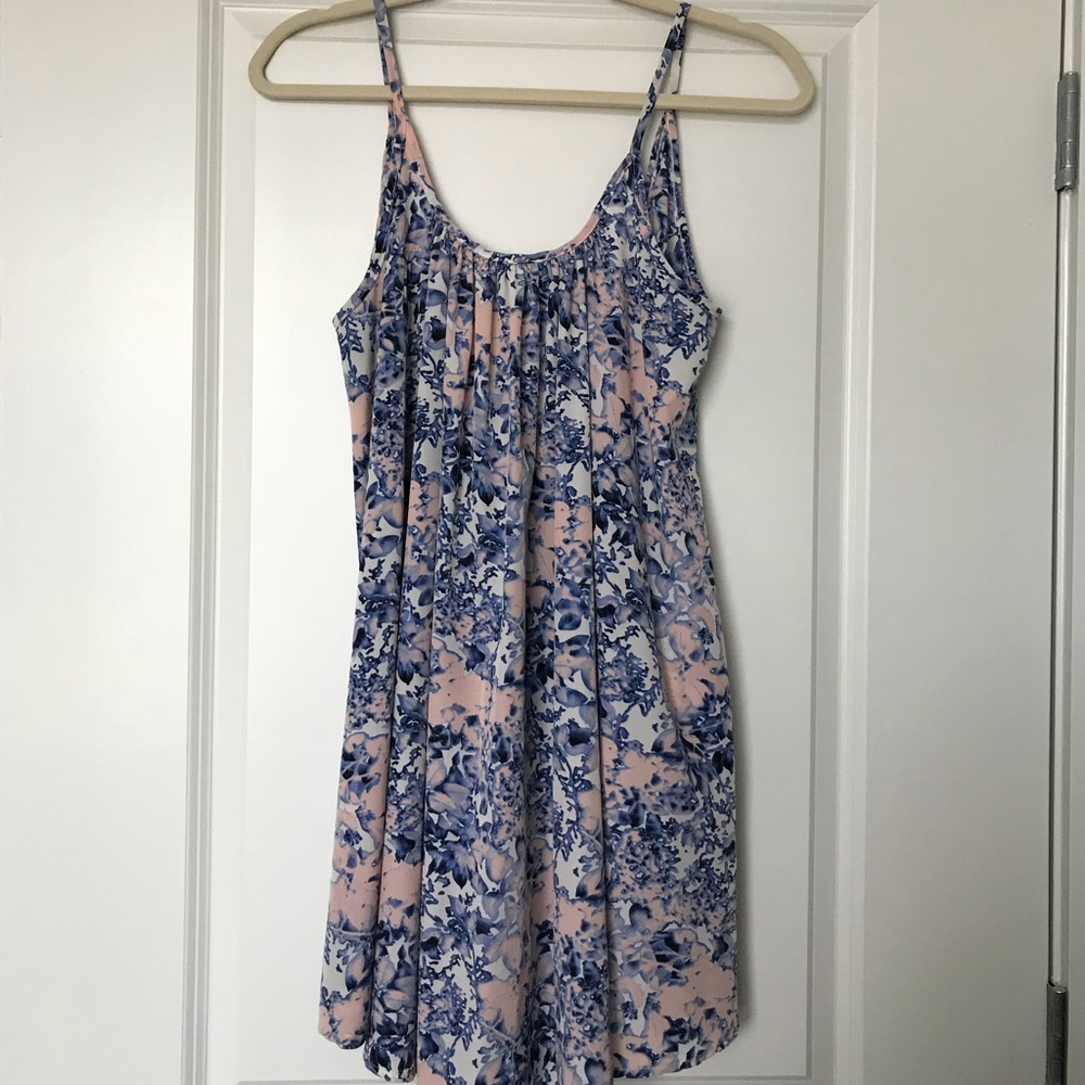 pink/blue floral sundress
